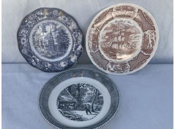 Three Historic Places Plates