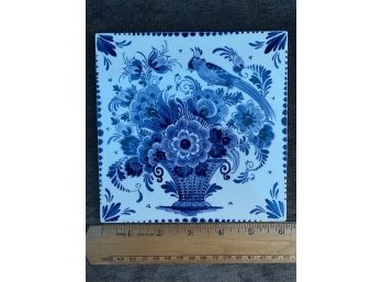 Delft-Blauw Floral Tile - Holland