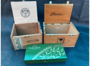 Wooden Box Lot #5 - Cuba Libre, Genesis, The Banker