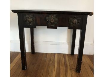 Rectangle Hallway Table With Three Square Accents