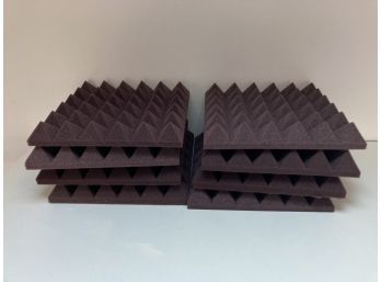 Maroon Acoustic Sound Foam 8 Pieces