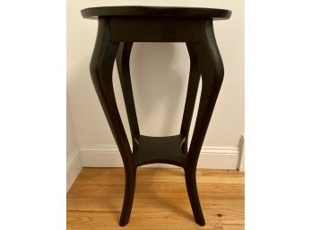 Cute Wood Round Black Table