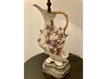 So Interesting  Picture Lamp Capodimonte Style