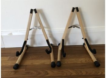 Two Folding Guitar Stands