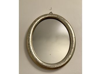 Silver Wood Oval Mirror 10'