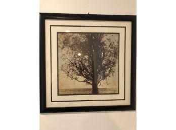 Framed Black Tree Print