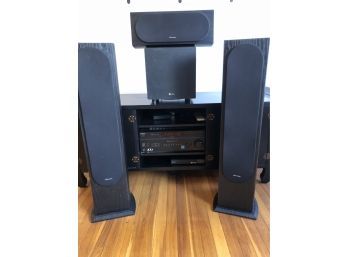 Sony Sound System With Panasonic Speakers