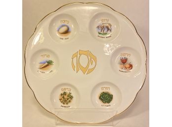 Modern Ceramic Seder Plate