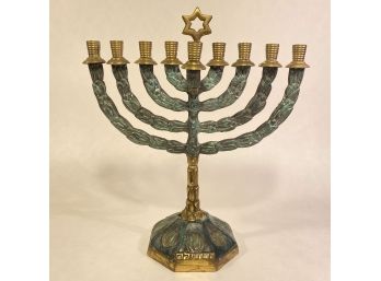 MCM Verdigris Menorah