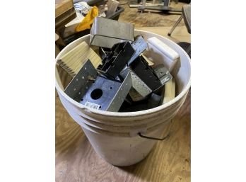 Bucket Of Mixed And Various 4x4 Simpson Strong Ties