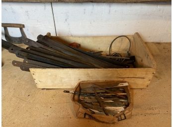 Box Of Large Hacksaw And Other Misc Blades