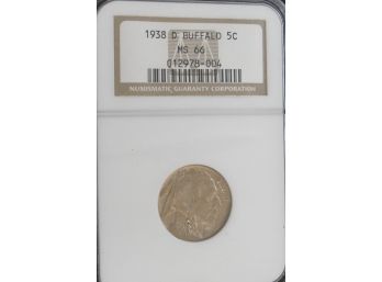 1938 D NGC MS66  Buffalo Nickel