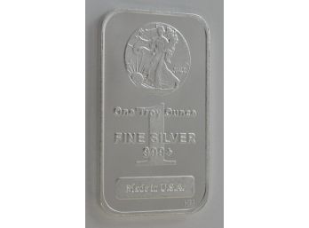 1 Ounce .999 Fine Silver Bar - Highland Mint Walking Liberty