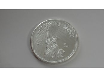 Statue Of Liberty 1 Ounce .999 Fine Silver Round Liberty Mint Bullion