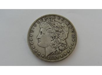 1887 O Morgan Silver Dollar