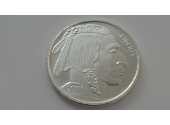 2011 Indian Chief / Buffalo 1 Ounce .999 Fine Silver Round Bullion