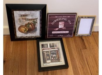 Four Contemporary Framed Items