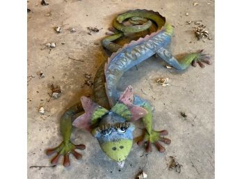Metal Decorative Lizard