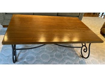 Iron And Wood Low Table
