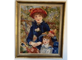 Mother And Child Needlepoint