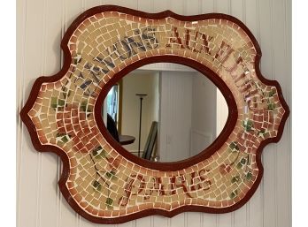 Decorative Faux Mosaic Mirror