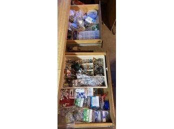 Two Drawer Of Nuts And Bolts