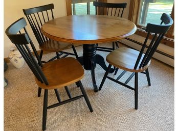 Hardwood Table And Four Chairs