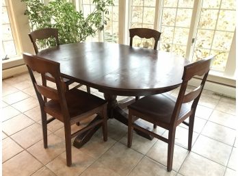 Wooden Kitchen Table With 5 Chairs