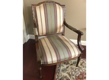 ETHAN ALLEN Striped Accent Chair #2