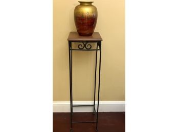 Display Stand With Pretty Vase