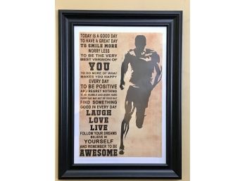 Framed Motivational Picture