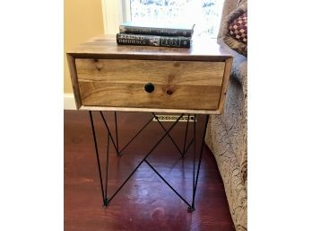 Accent Table With Rustic Look