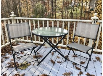 Fold Up Bistro Patio Set