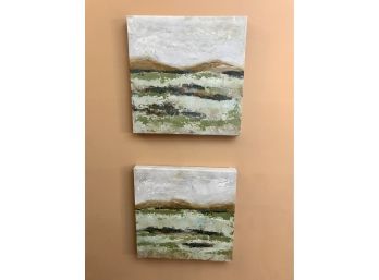 Pair Of Abstract Canvas Prints