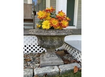 Large Cement Patio Urn 1 Of 2