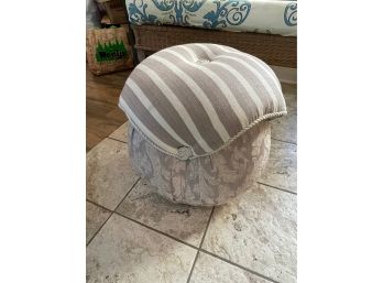 Small Light Colored Foot Ottoman