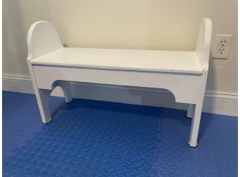 White Wooden Bench