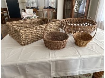 Wicker Woven Baskets, Tommy Bahama Brand And Others