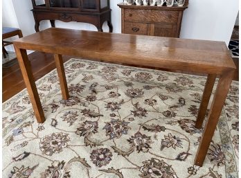 Mid Century Parsons Style Console Table