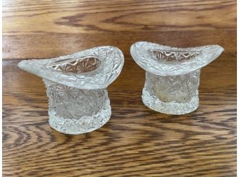 Daisy And Button Candle Holders, Top Hat Theme