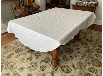 White Linen Tablecloth