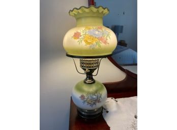 Antique Lamp With Floral Pattern