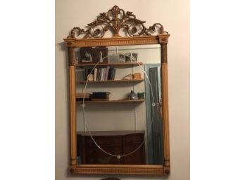 Fabulous Antique Neo-Classical Style Mirror With Columnar Sides