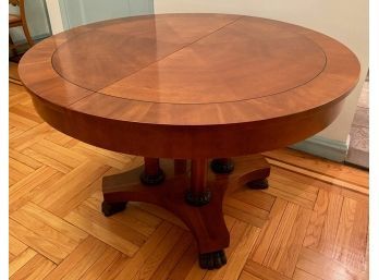 Baker Neoclassical Pedestal Dining Table