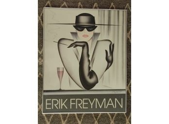 Erik Freeman Framed Poster, Pencil Signed