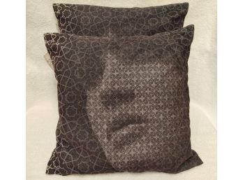 Pair Of Madura 'Faces' Pillows