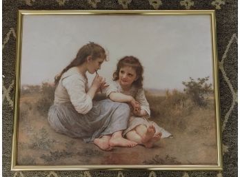 Adolphe William Bouguereau Framed Print, Two Girls