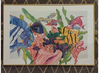 John-Martin Jensen Ocean Fish Framed Lithograph