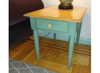 Ethan Allen One Drawer Painted End Table