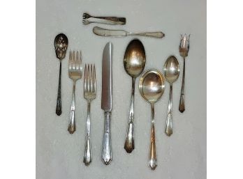 J. S. Company Sterling Silver Flatware, Monogrammed (75 Pieces)